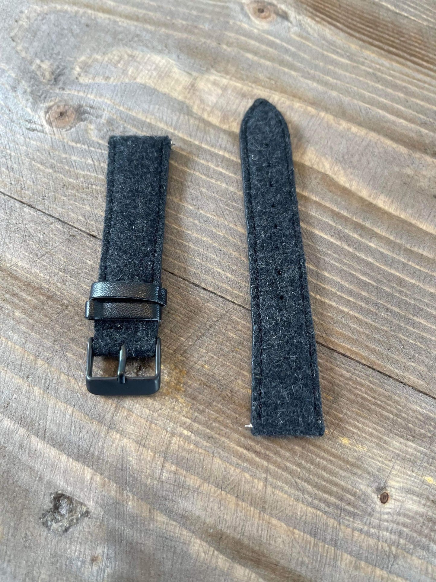 20MM Dark Grey Wool for 40MM klokker